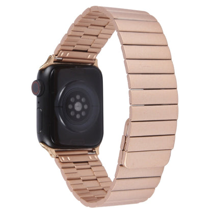 Skorter | For Apple Watch SE 2023 44mm Bamboo Stainless Steel Magnetic Watch Band (Rose Gold)