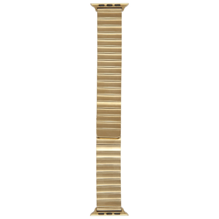 Skorter | For Apple Watch SE 2023 44mm Bamboo Stainless Steel Magnetic Watch Band (Gold)