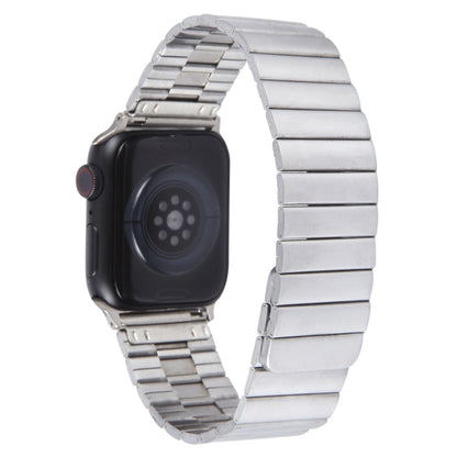 Skorter | For Apple Watch SE 2023 44mm Bamboo Stainless Steel Magnetic Watch Band (Silver)