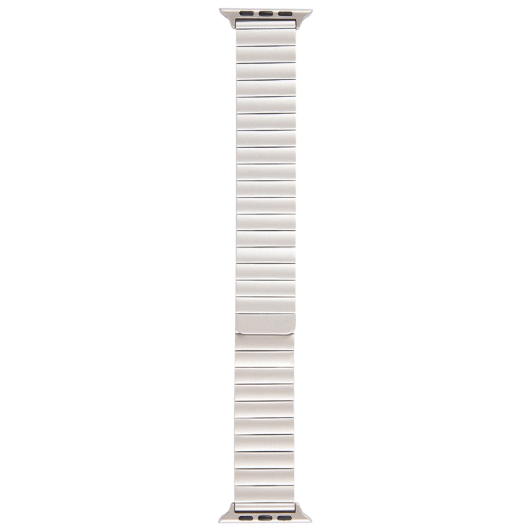 Skorter | For Apple Watch SE 2023 44mm Bamboo Stainless Steel Magnetic Wristwatch (Starlight)