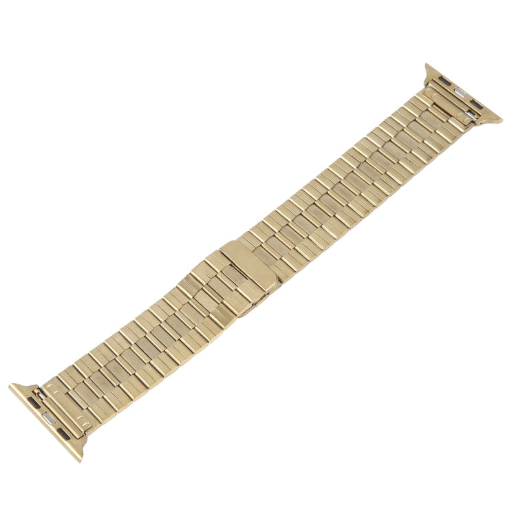 Skorter | For Apple Watch SE 2022 44mm Bamboo Stainless Steel Magnetic Bracelet (Gold)