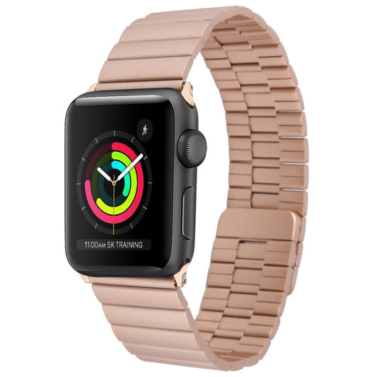 Skorter | For Apple Watch 42mm Bamboo Stainless Steel Magnetic Strap (Rose Gold)