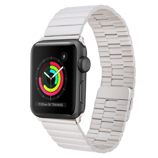 Skorter | For Apple Watch 42mm Bamboo Stainless Steel Magnetic Watch Band (Starlight)