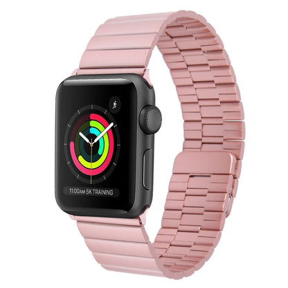 Skorter | For Apple Watch 38mm Bamboo Stainless Steel Magnetic Watch Band (Pink)