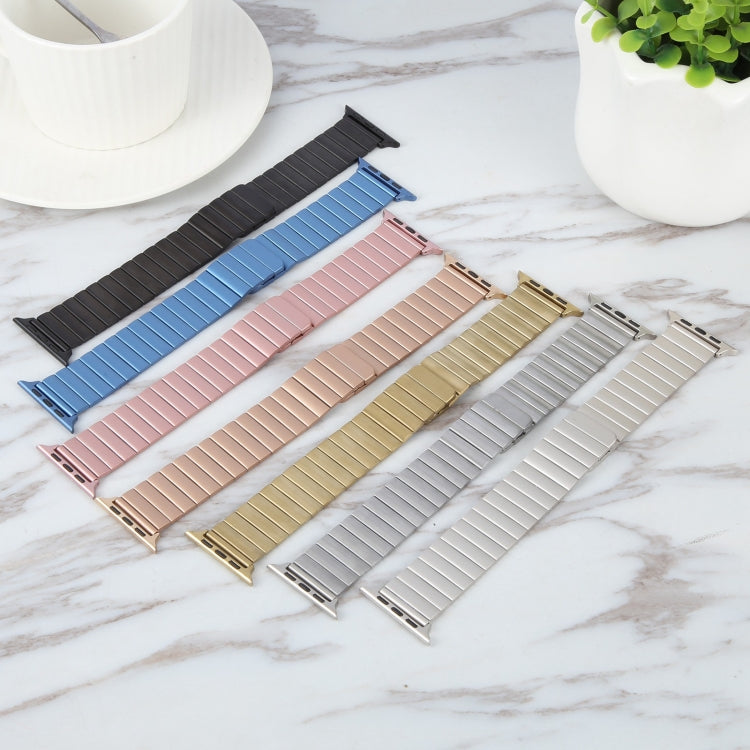 Skorter | For Apple Watch SE 2023 44mm Bamboo Stainless Steel Magnetic Watch Band (Rose Gold)