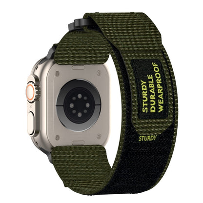 Skorter | For Apple Watch SE 2022 40mm Nylon Velcro Watch Band (Army Green)