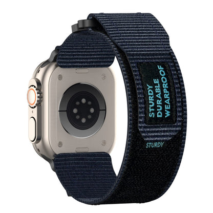 Skorter | For Apple Watch 38 mm Nylon Velcro Watch Band (Blue)