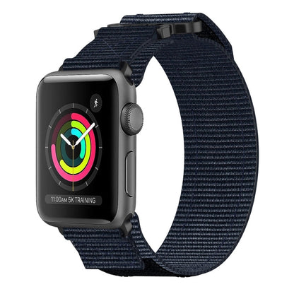 Skorter | For Apple Watch 38 mm Nylon Velcro Watch Band (Blue)