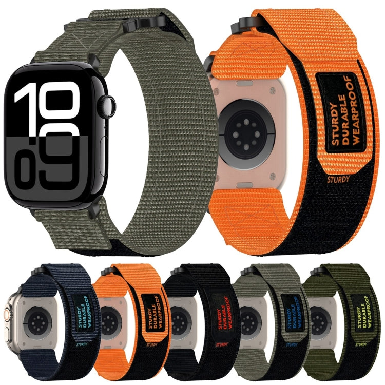 Skorter | For Apple Watch SE 2022 40mm Nylon Velcro Watch Band (Army Green)