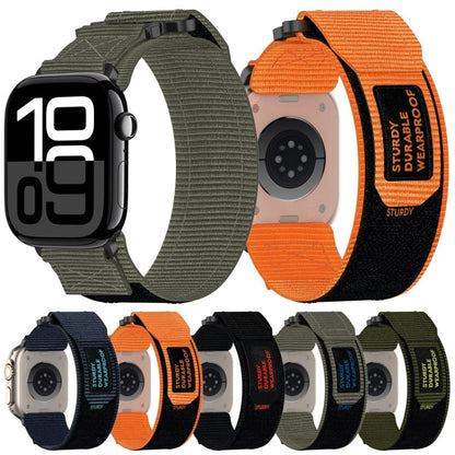 Skorter | For Apple Watch SE 2022 40mm Nylon Velcro Watch Band (Army Green)