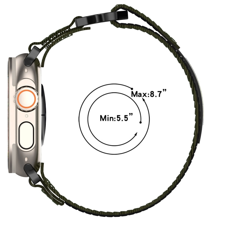 Skorter | For Apple Watch SE 2022 40mm Nylon Velcro Watch Band (Army Green)