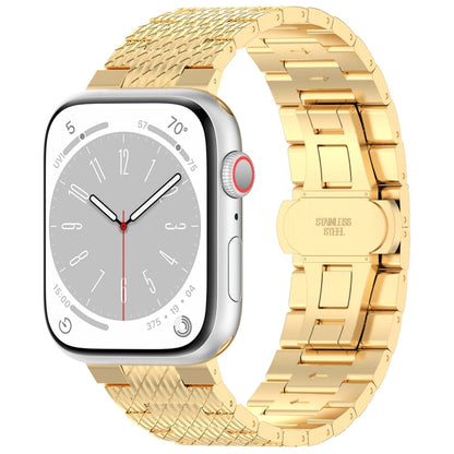 Skorter | For Apple Watch SE 2022 40mm Twill Stainless Steel Band (Gold)