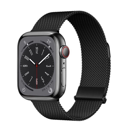 Skorter | For Apple Watch 42mm ZGA Milanese Magnetic Metal Bracelet (Black)