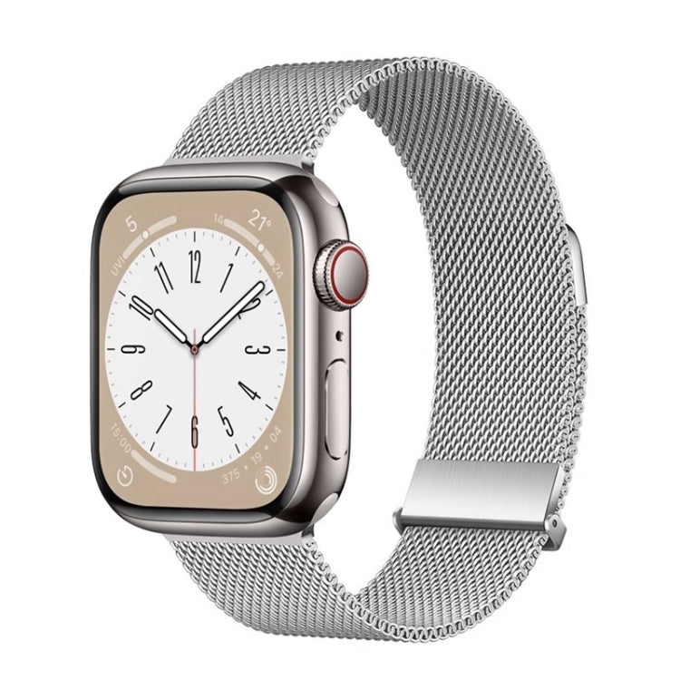 Skorter | For Apple Watch 42mm ZGA Milanese Magnetic Metal Bracelet (Silver)