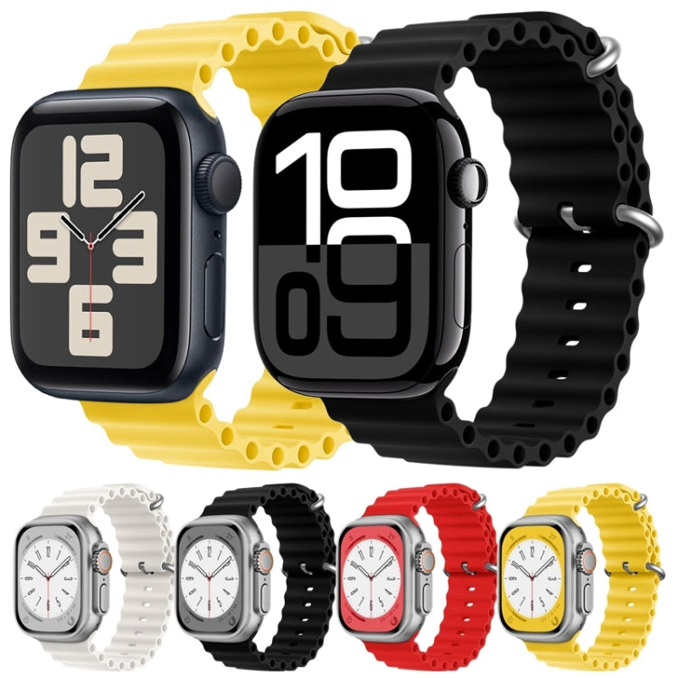 Skorter | For Apple Watch 42mm ZGA Ocean Silicone Strap (Black)