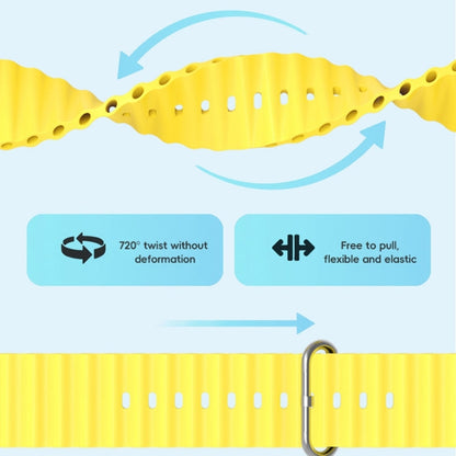 Skorter | For Apple Watch 42mm ZGA Ocean Silicone Strap (Black)