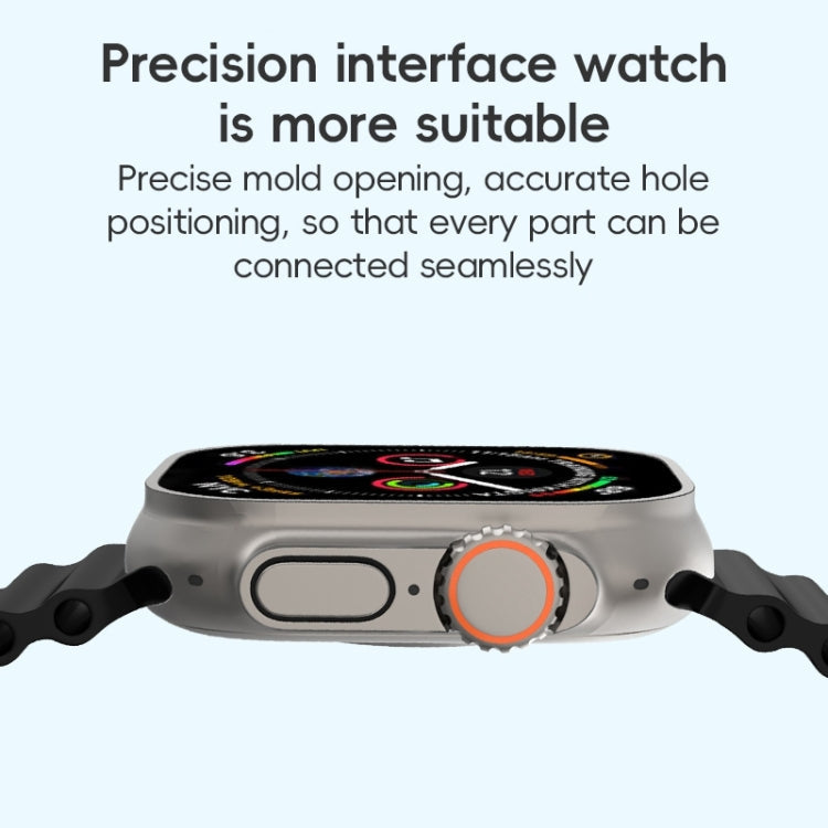 Skorter | For Apple Watch 42mm ZGA Ocean Silicone Watch Band (White)