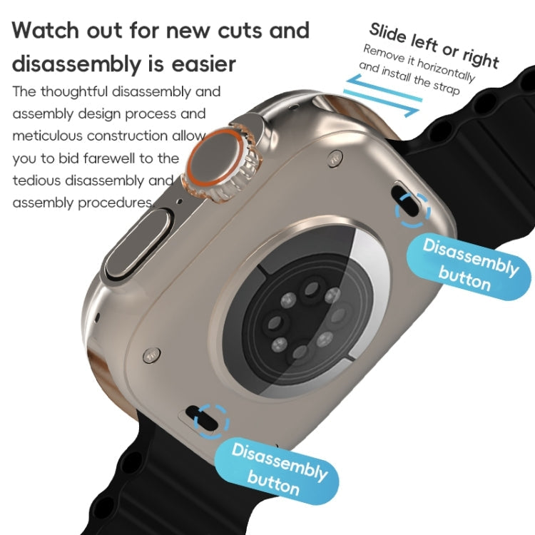 Skorter | For Apple Watch 42mm ZGA Ocean Silicone Strap (Black)