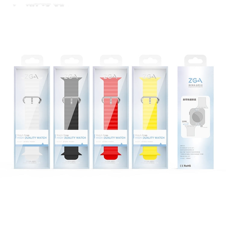 Skorter | For Apple Watch 42mm ZGA Ocean Silicone Band (Red)