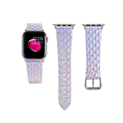 Skorter | For Apple Watch 5 & 4 40mm / 3 & 2 & 1 38mm Discoloration Glitter Fish Scale Structure Watch Band (Square)