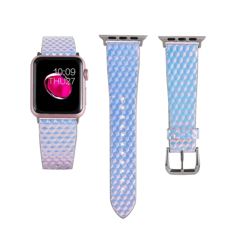 Skorter | For Apple Watch 5 & 4 40mm / 3 & 2 & 1 38mm Color Changing Glitter Fish Scale Texture Watch Strap (Rhomboid)