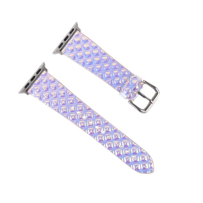 Skorter | For Apple Watch 5 & 4 44mm / 3 & 2 & 1 42mm Discoloration Glitter Fish Scale Structure Watch Band (Square)