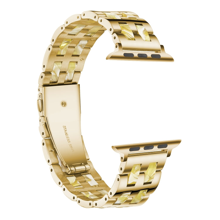 Skorter | For Apple Watch 5 & 4 44mm / 3 & 2 & 1 42mm Stainless Steel + Resin Strap (Beeswax)