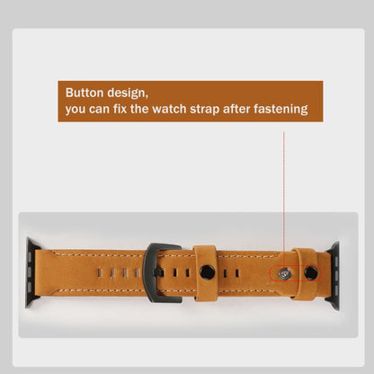 Skorter | For Apple Watch 5 & 4 40mm / 3 & 2 & 1 38mm Leather strap (Brown)