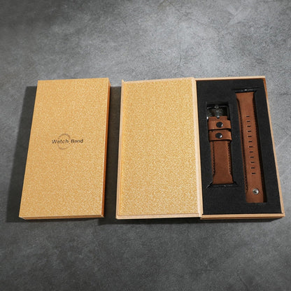 Skorter | For Apple Watch 5 & 4 40mm / 3 & 2 & 1 38mm Leather Watch Strap (Coffee Color)