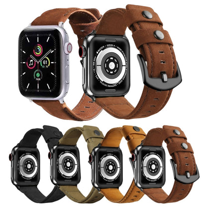 Skorter | For Apple Watch 5 & 4 44mm / 3 & 2 & 1 42mm Leather Watch Band (Coffee)