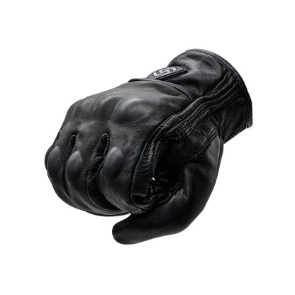 Skorter | WUPP CS-1047A Motorcycle Racing Cycling Windproof Leather Full Finger Gloves, Size:L(Black)