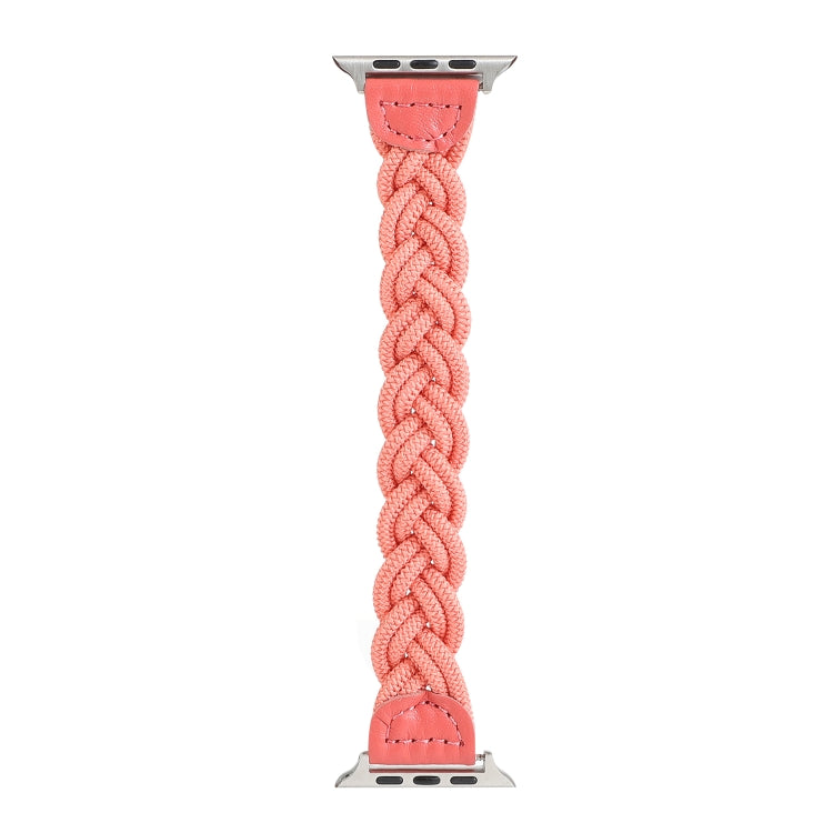 Skorter | Elastic woven watch band for the Apple Watch Series 7 41mm / 6 & SE & 5 & 4 40mm / 3 & 2 & 1 38mm, Length:150mm (Watermelon Red)