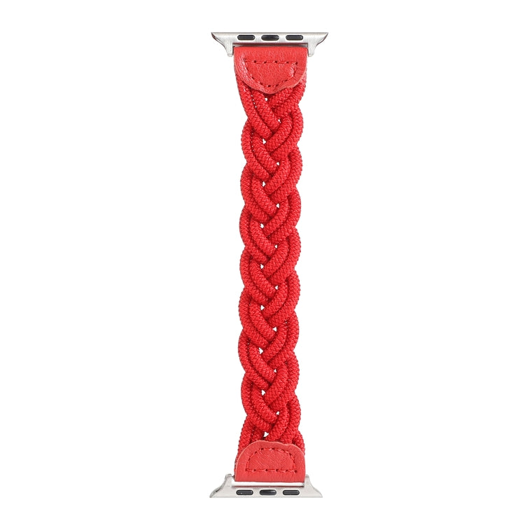Skorter | Elastic Woven Bracelet for Apple Watch Series 7 41mm / 6 & SE & 5 & 4 40mm / 3 & 2 & 1 38mm, Length: 150mm (Red)