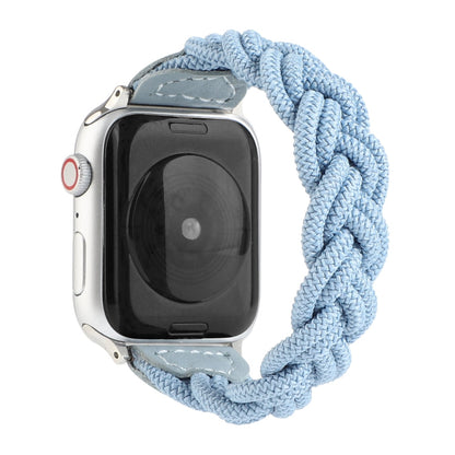 Skorter | Elastic Woven Watch Strap for Apple Watch Series 7 45mm / 6 & SE & 5 & 4 44mm / 3 & 2 & 1 42mm, Length: 150mm (Sky Blue)
