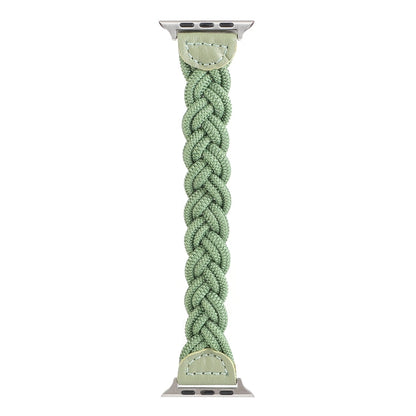 Skorter | Elastic woven watch strap for Apple Watch Series 7 45mm / 6 & SE & 5 & 4 44mm / 3 & 2 & 1 42mm, Length: 150mm (Green)