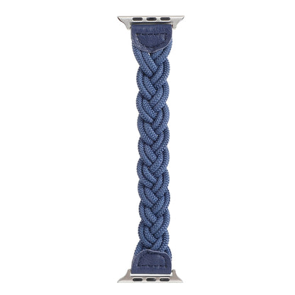 Skorter | Elastic Woven Band for Apple Watch Series 7 45mm / 6 & SE & 5 & 4 44mm / 3 & 2 & 1 42mm, Length: 150mm (Blue)