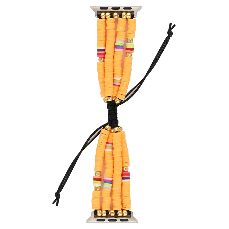 Skorter | Bohemian-style soft ceramic bead strap for Apple Series 7 41mm / 6 & SE & 5 & 4 40mm / 3 & 2 & 1 38mm (Yellow)