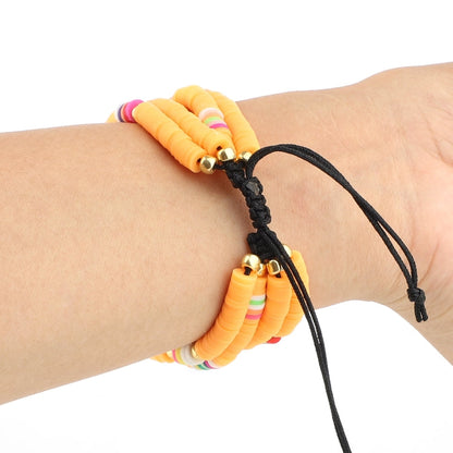 Skorter | Bohemian-style soft ceramic bead strap for Apple Series 7 41mm / 6 & SE & 5 & 4 40mm / 3 & 2 & 1 38mm (Yellow)