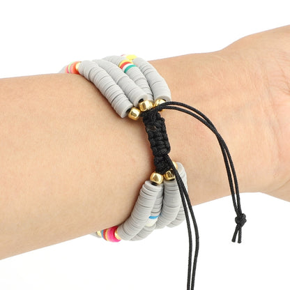 Skorter | Bohemian Style Soft Ceramic Beads Bracelet for Apple Series 7 45mm / 6 & SE & 5 & 4 44mm / 3 & 2 & 1 42mm (Gray)