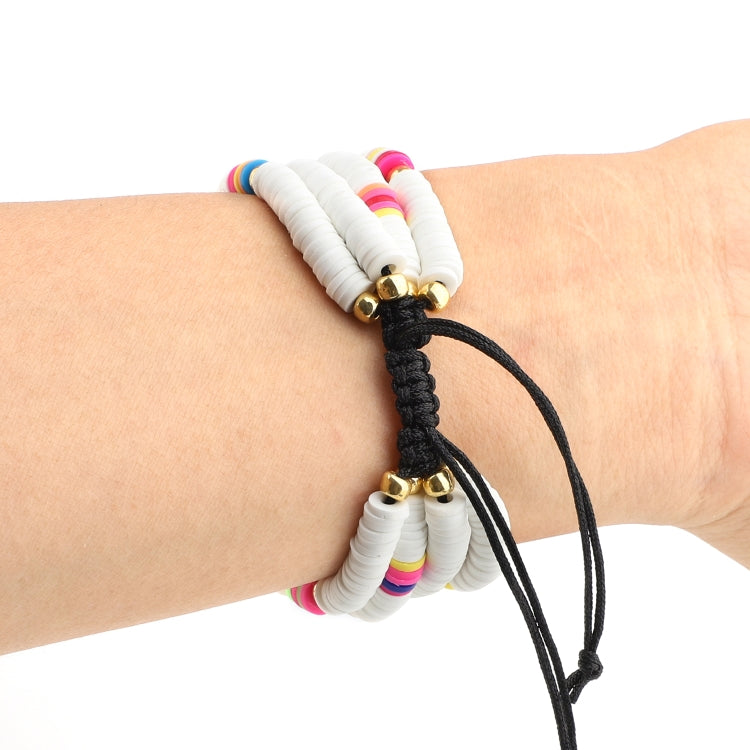 Skorter | Bohemian Style Soft Ceramic Beads Strap for Apple Series 7 45mm / 6 & SE & 5 & 4 44mm / 3 & 2 & 1 42mm(White)