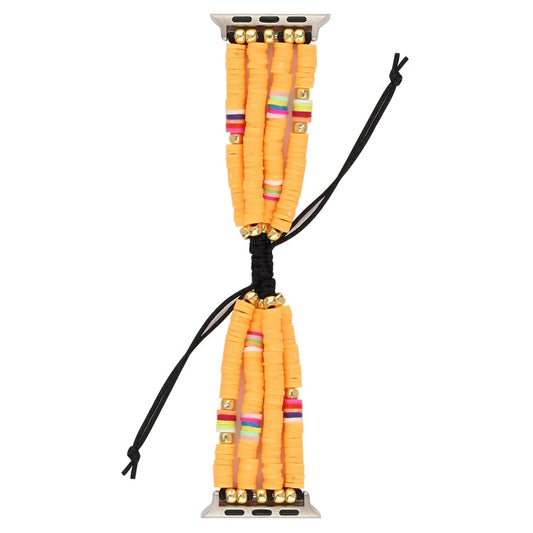 Skorter | Bohemian Style Soft Ceramic Bead Strap For Apple Series 7 45mm / 6 & SE & 5 & 4 44mm / 3 & 2 & 1 42mm(Yellow)