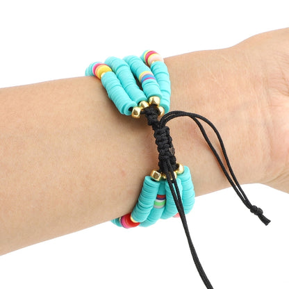 Skorter | Bohemian Style Soft Ceramic Beads Bracelet For Apple Series 7 45mm / 6 & SE & 5 & 4 44mm / 3 & 2 & 1 42mm (Blue)