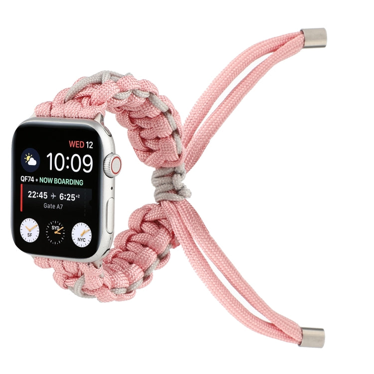 Skorter | Braided Umbrella Cord for Apple Series 7 41mm / 6 & SE & 5 & 4 40mm / 3 & 2 & 1 38mm (Pink)