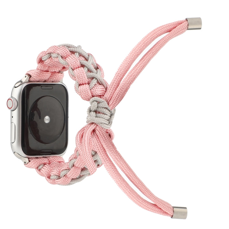 Skorter | Braided Umbrella Cord for Apple Series 7 41mm / 6 & SE & 5 & 4 40mm / 3 & 2 & 1 38mm (Pink)