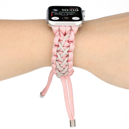 Skorter | Braided Umbrella Cord for Apple Series 7 41mm / 6 & SE & 5 & 4 40mm / 3 & 2 & 1 38mm (Pink)