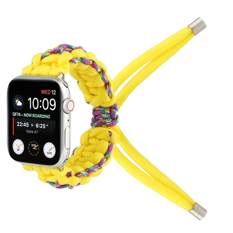 Skorter | Braided Umbrella Cord Strap for Apple Series 7 41mm / 6 & SE & 5 & 4 40mm / 3 & 2 & 1 38mm (Yellow)