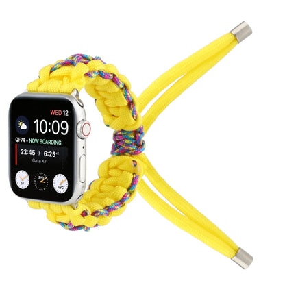 Skorter | Braided Umbrella Cord Strap for Apple Series 7 41mm / 6 & SE & 5 & 4 40mm / 3 & 2 & 1 38mm (Yellow)