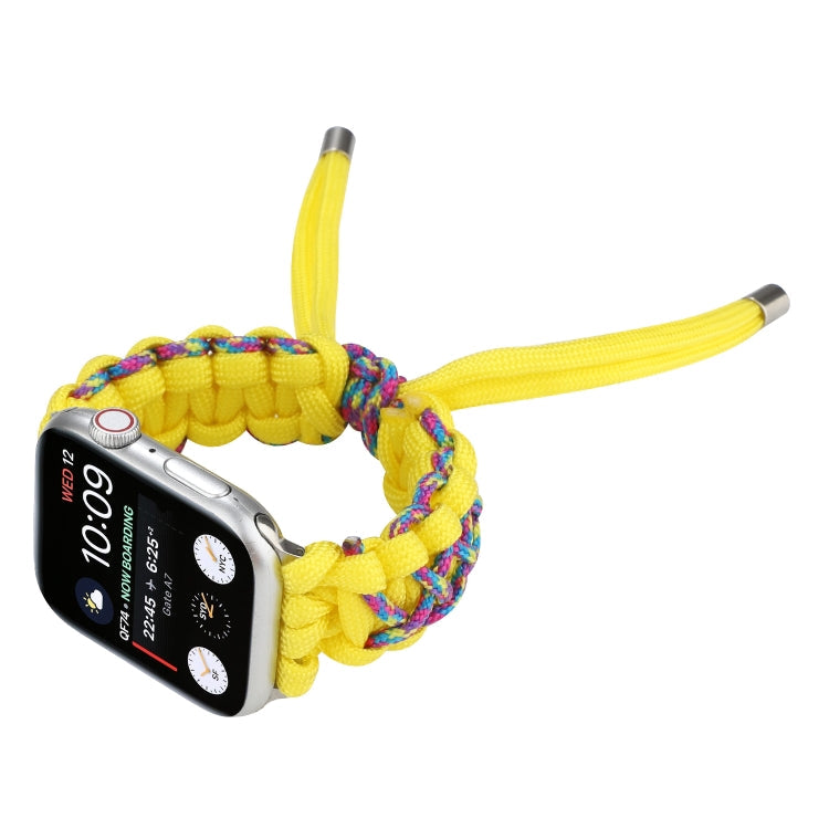 Skorter | Braided Umbrella Cord Strap for Apple Series 7 41mm / 6 & SE & 5 & 4 40mm / 3 & 2 & 1 38mm (Yellow)