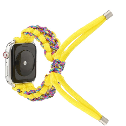 Skorter | Braided Umbrella Cord for Apple Series 7 45mm / 6 & SE & 5 & 4 44mm / 3 & 2 & 1 42mm (Yellow)
