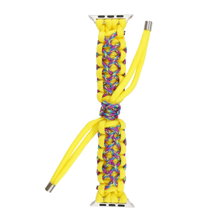 Skorter | Braided Umbrella Cord for Apple Series 7 45mm / 6 & SE & 5 & 4 44mm / 3 & 2 & 1 42mm (Yellow)